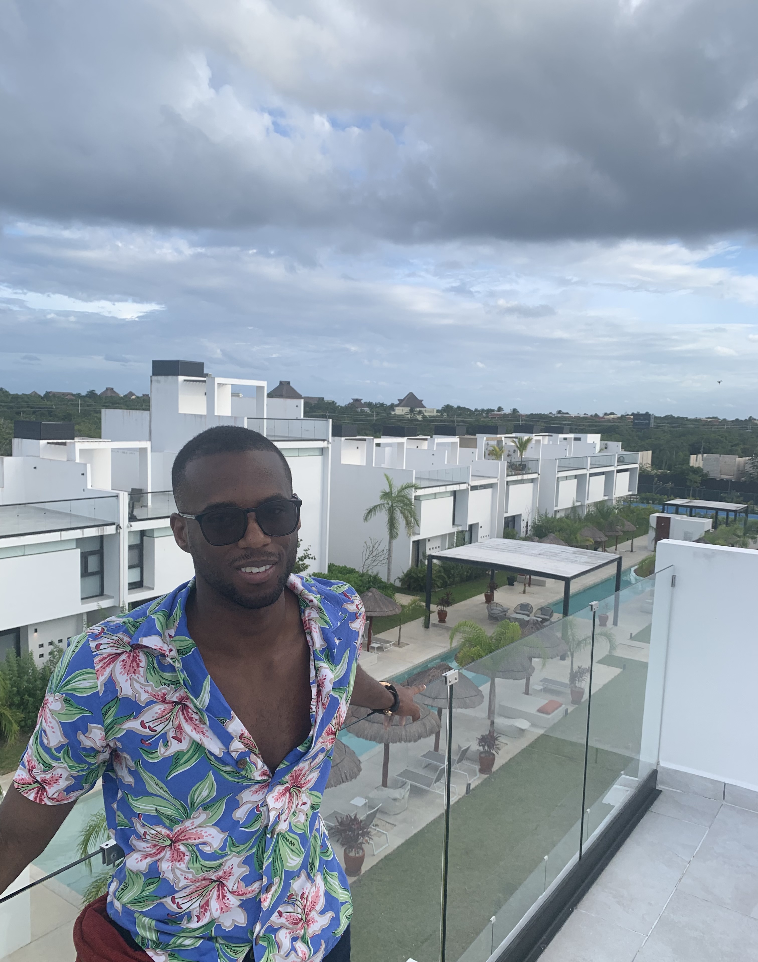 Rahmi on a rooftop